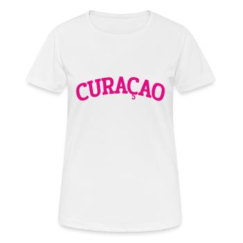 Curacao - Est 1499 - Dutch Caribbean - Karibik - Frauen T-Shirt atmungsaktiv - Weiß - Vorne - AI Model Female 172 dark (172cm)