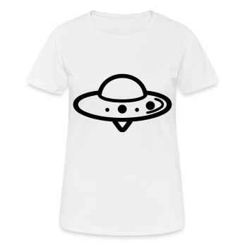 soucoupe volante - T-shirt respirant Femme - blanc - Devant - AI Model Female 172 dark (172cm)