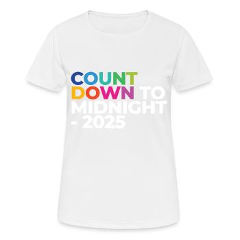 Countdown To Midnight - 2025 - Women's Breathable T-Shirt - white - Front - AI Model Female 172 dark (172cm)