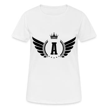 Armoiries A - T-shirt respirant Femme - blanc - Devant - AI Model Female 172 dark (172cm)