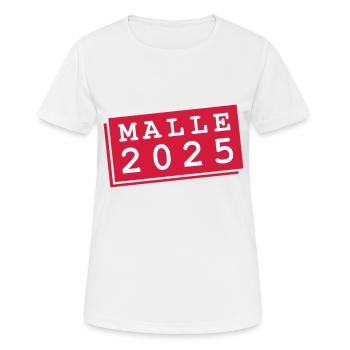 Malle 2025 - Women's Breathable T-Shirt - white - Front - AI Model Female 172 dark (172cm)