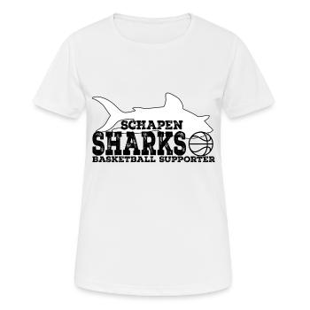 Sharks Supporter WHITE Rust - Women's Breathable T-Shirt - white - Front - AI Model Female 172 dark (172cm)