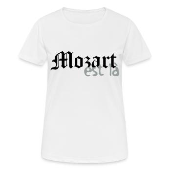 mozart est là - T-shirt respirant Femme - blanc - Devant - AI Model Female 172 dark (172cm)