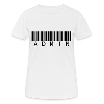 Administrator in Schwarz - Frauen T-Shirt atmungsaktiv - Weiß - Vorne - AI Model Female 172 dark (172cm)