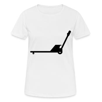 Transpalette manuel - T-shirt respirant Femme - blanc - Devant - AI Model Female 172 dark (172cm)