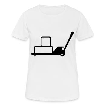 Transpalette manuel - T-shirt respirant Femme - blanc - Devant - AI Model Female 172 dark (172cm)