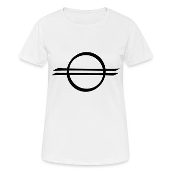 Vergebung, indianisch/schamanisches Symbol - Frauen T-Shirt atmungsaktiv - Weiß - Vorne - AI Model Female 172 dark (172cm)