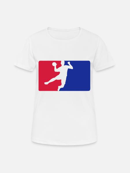 Handball - Frauen T-Shirt atmungsaktiv - Weiß