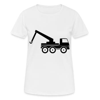 Abschleppwagen - Frauen T-Shirt atmungsaktiv - Weiß - Vorne - AI Model Female 172 dark (172cm)