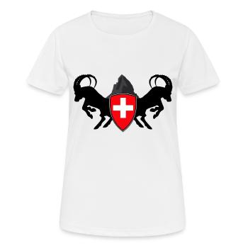 Cervin - T-shirt respirant Femme - blanc - Devant - AI Model Female 172 dark (172cm)