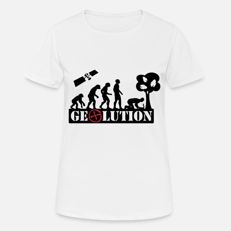 Geolution - 2color - 2O12 - T-shirt respirant Femme - blanc