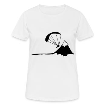paragliding - Frauen T-Shirt atmungsaktiv - Weiß - Vorne - AI Model Female 172 dark (172cm)