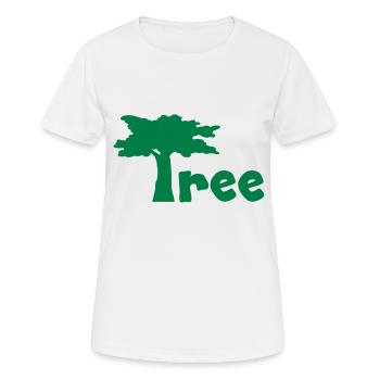 tree - Women's Breathable T-Shirt - white - Front - AI Model Female 172 dark (172cm)