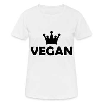 vegan - T-shirt respirant Femme - blanc - Devant - AI Model Female 172 dark (172cm)