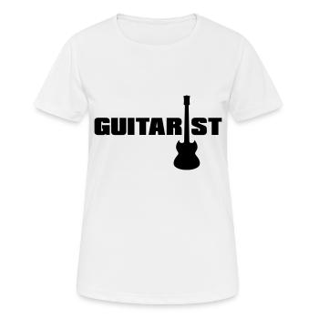 Guitarist - Women's Breathable T-Shirt - white - Front - AI Model Female 172 dark (172cm)