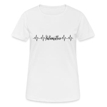semi-marathon - T-shirt respirant Femme - blanc - Devant - AI Model Female 172 dark (172cm)