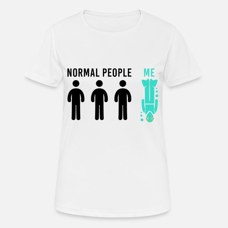 Scuba Dive Diving Diver Gift Funny saying - Women's Breathable T-Shirt - white