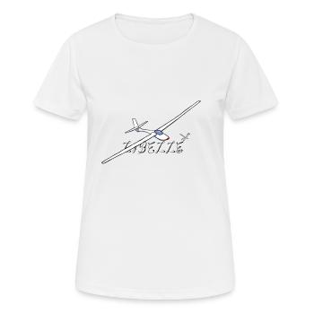Libelle glider - Women's Breathable T-Shirt - white - Front - AI Model Female 172 dark (172cm)