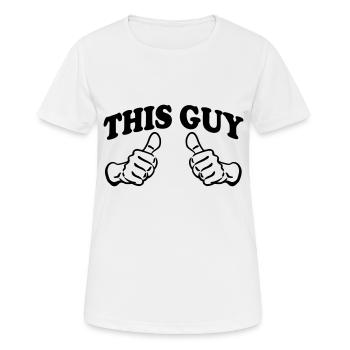 This Guy (Custom) - Women's Breathable T-Shirt - white - Front - AI Model Female 172 dark (172cm)