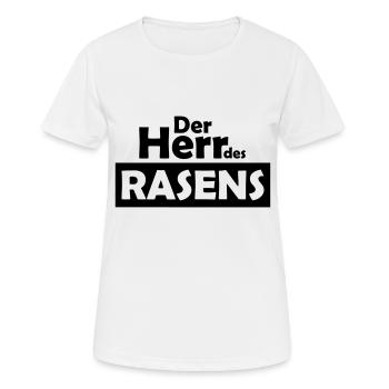 der herr des rasens - Frauen T-Shirt atmungsaktiv - Weiß - Vorne - AI Model Female 172 dark (172cm)