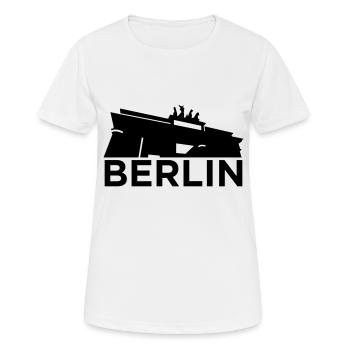 brandenburger tor berlin - Frauen T-Shirt atmungsaktiv - Weiß - Vorne - AI Model Female 172 dark (172cm)