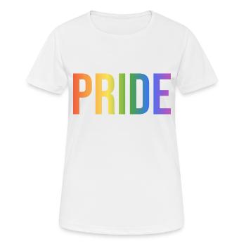 Gay Pride Typo - T-shirt respirant Femme - blanc - Devant - AI Model Female 172 dark (172cm)
