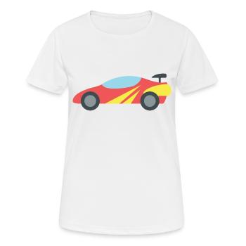 Racing car - Women's Breathable T-Shirt - white - Front - AI Model Female 172 dark (172cm)