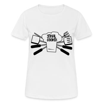 SEIAL COOKER - T-shirt respirant Femme - blanc - Devant - AI Model Female 172 dark (172cm)