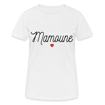 MAMOUNE MAMAN MAMIE - T-shirt respirant Femme - blanc - Devant - AI Model Female 172 dark (172cm)