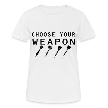 Darts Dart - Women's Breathable T-Shirt - white - Front - AI Model Female 172 dark (172cm)