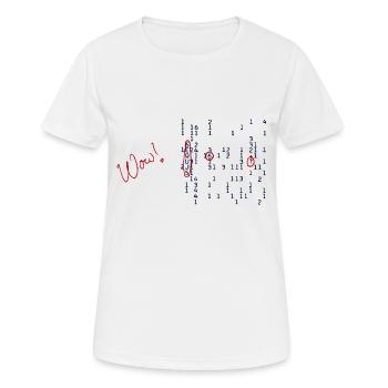 Signal Wow - T-shirt respirant Femme - blanc - Devant - AI Model Female 172 dark (172cm)