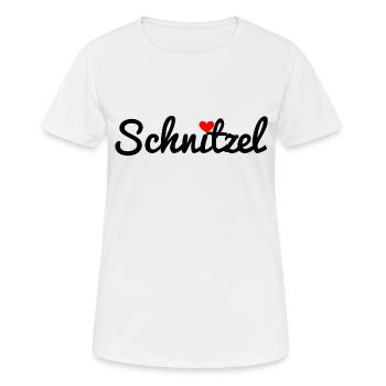 Schnitzel - Frauen T-Shirt atmungsaktiv - Weiß - Vorne - AI Model Female 172 dark (172cm)