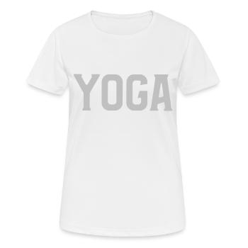 yoga - T-shirt respirant Femme - blanc - Devant - AI Model Female 172 dark (172cm)