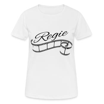 Regie - Frauen T-Shirt atmungsaktiv - Weiß - Vorne - AI Model Female 172 dark (172cm)