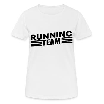 Running Team Running Marathon Trailrun Gift - Women's Breathable T-Shirt - white - Front - AI Model Female 172 dark (172cm)