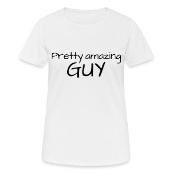 Pretty amazing guy - Women's Breathable T-Shirt - white - Front - AI Model Female 172 dark (172cm)