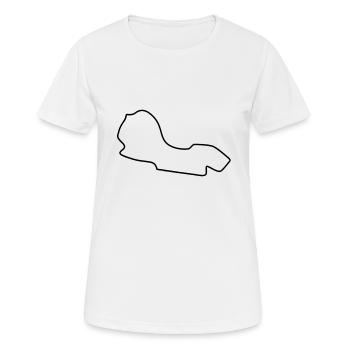 Australia Race Track - Women's Breathable T-Shirt - white - Front - AI Model Female 172 dark (172cm)