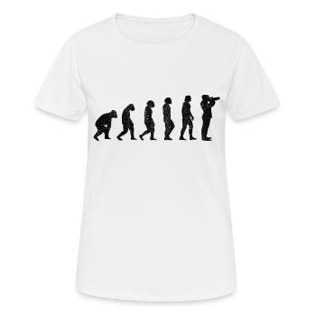Photographe Appareil photo Photographier Photographes drôle - T-shirt respirant Femme - blanc - Devant - AI Model Female 172 dark (172cm)