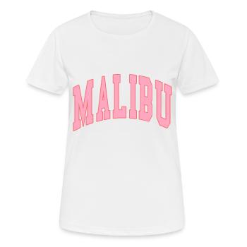 malibu preppy rose nouveau - T-shirt respirant Femme - blanc - Devant - AI Model Female 172 dark (172cm)