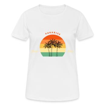 Surf Paradise - Frauen T-Shirt atmungsaktiv - Weiß - Vorne - AI Model Female 172 dark (172cm)