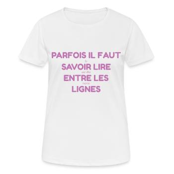 Cadeau Annonce Grossesse pour Future Grand-Mère - T-shirt respirant Femme - blanc - Devant - AI Model Female 172 dark (172cm)