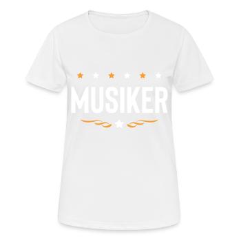 Musiker Beruf - Frauen T-Shirt atmungsaktiv - Weiß - Vorne - AI Model Female 172 dark (172cm)