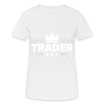 Trader Beruf - Frauen T-Shirt atmungsaktiv - Weiß - Vorne - AI Model Female 172 dark (172cm)