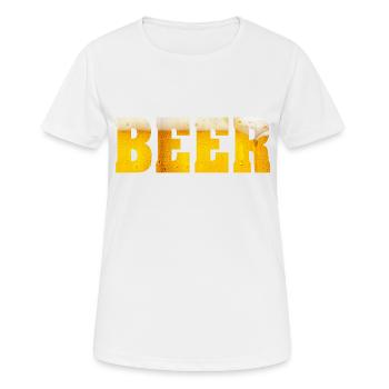 Beer - Frauen T-Shirt atmungsaktiv - Weiß - Vorne - AI Model Female 172 dark (172cm)
