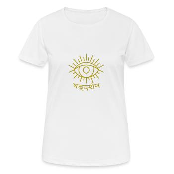 Darshan - Voir - T-shirt respirant Femme - blanc - Devant - AI Model Female 172 dark (172cm)
