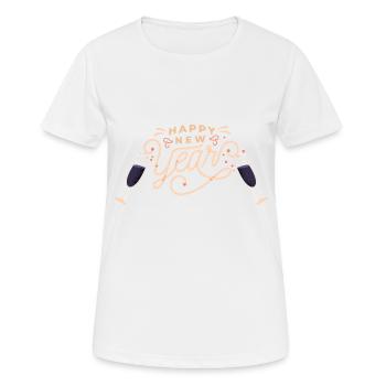 Happy New Year 2023 - Frauen T-Shirt atmungsaktiv - Weiß - Vorne - AI Model Female 172 dark (172cm)