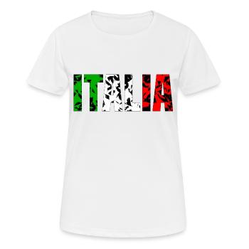 Italia Grunge - Frauen T-Shirt atmungsaktiv - Weiß - Vorne - AI Model Female 172 dark (172cm)