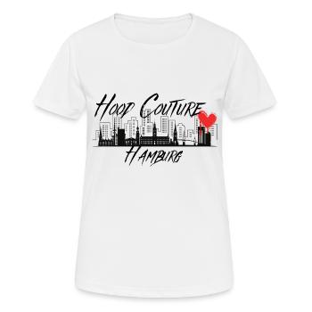 Hood Couture Hamburg 2 - Frauen T-Shirt atmungsaktiv - Weiß - Vorne - AI Model Female 172 dark (172cm)