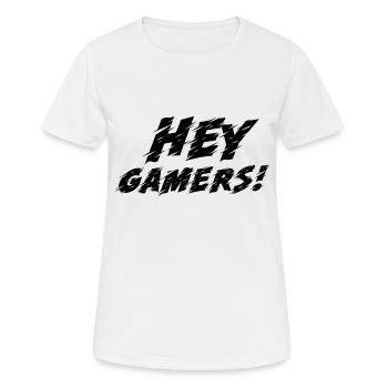 Jeu PC de jeu - T-shirt respirant Femme - blanc - Devant - AI Model Female 172 dark (172cm)
