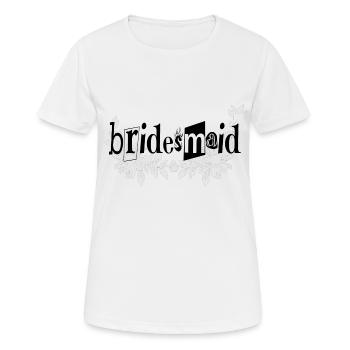Demoiselle d’honneur - T-shirt respirant Femme - blanc - Devant - AI Model Female 172 dark (172cm)